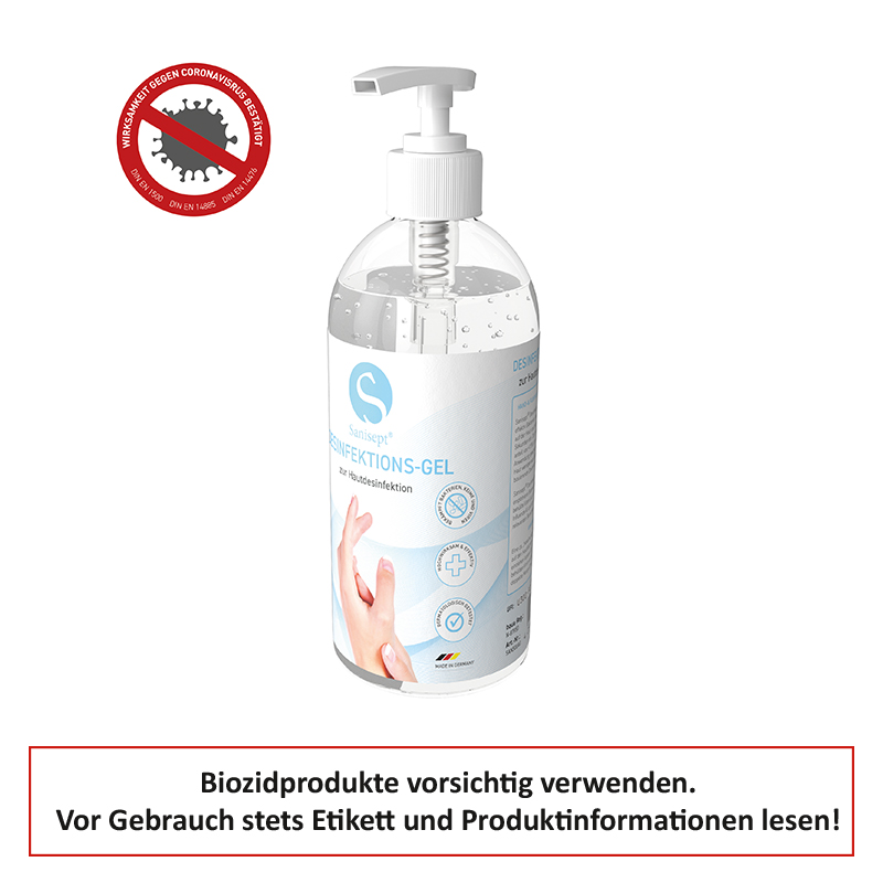 Händedesinfektions Gel Sanisept 500 ml Flasche
