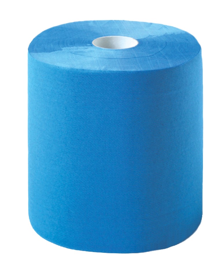 Putztücher Rolle blau, 3-lagig, Pack 2 x 1000 Bl