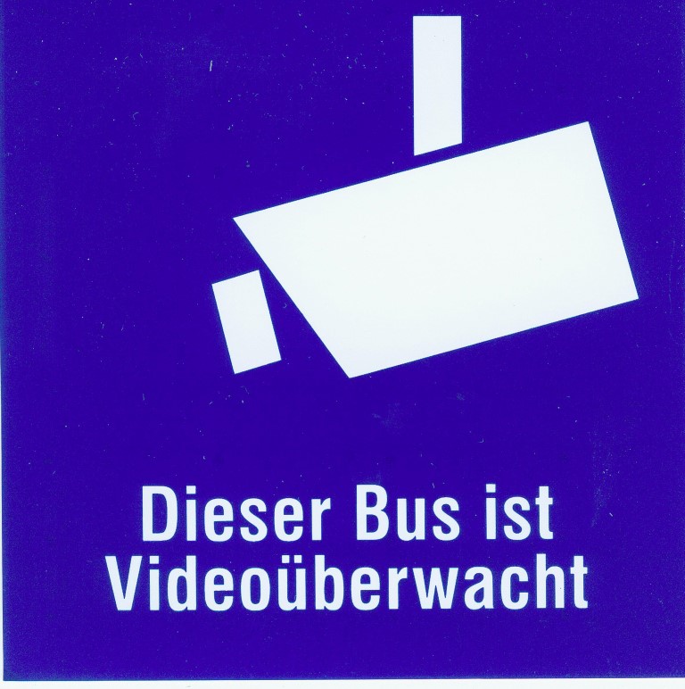 Hinweisschild -Videoüberwachung